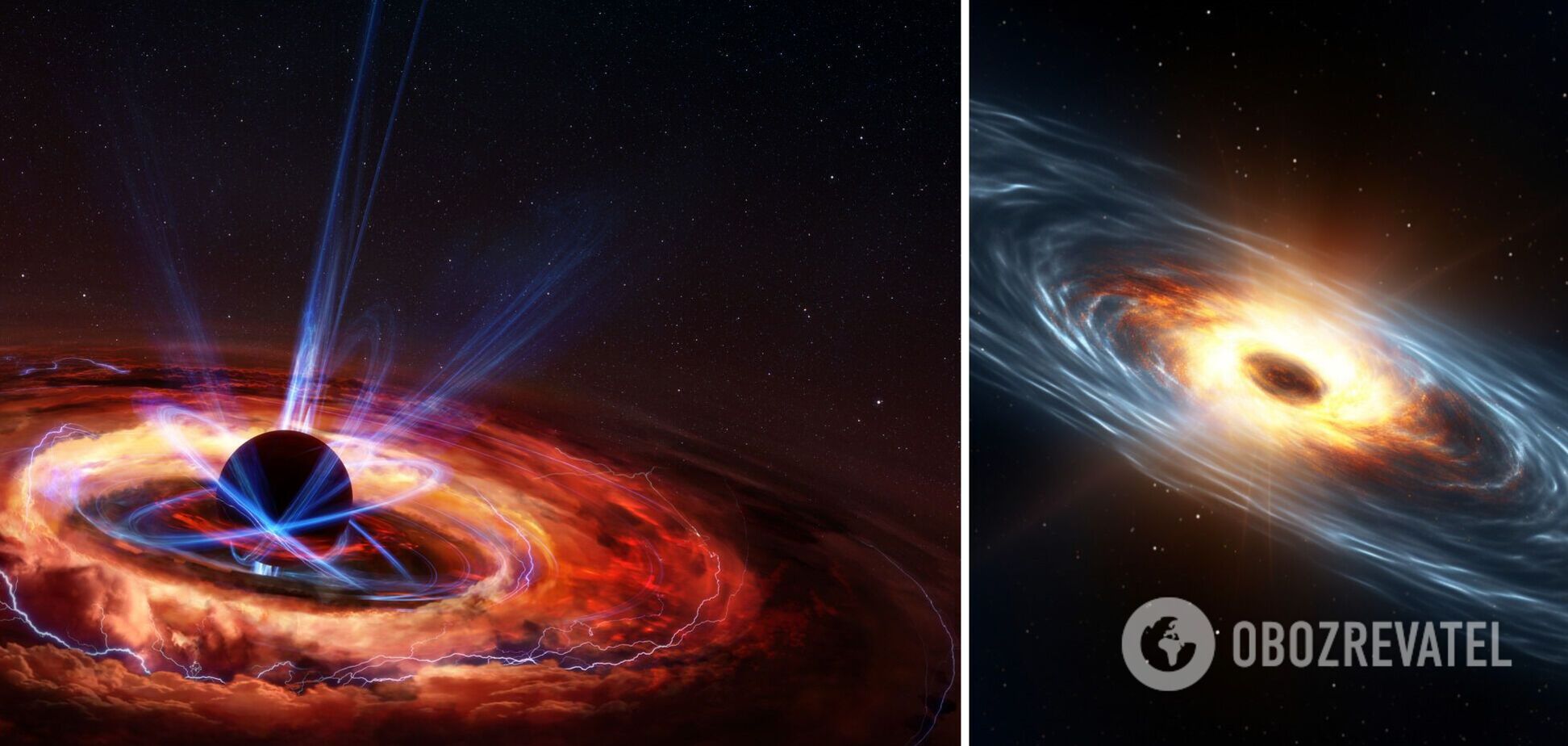 Гигантская черная дыра ожила, превратившись в самый яркий из виденных объектов