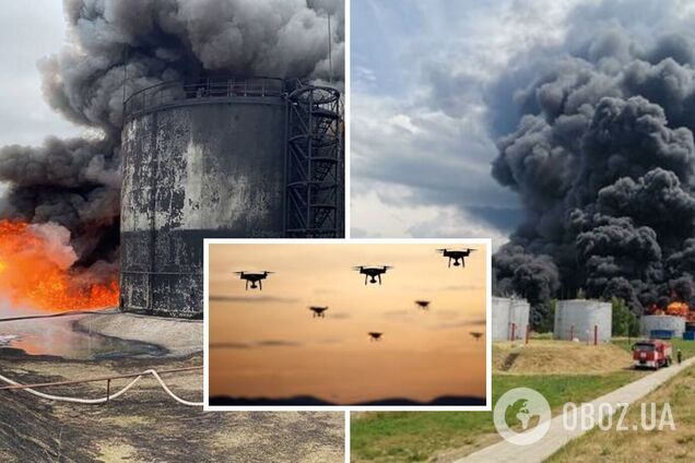 У Росії поскаржилися на атаку дронів  на нафтосховище у Воронезькій області: подробиці