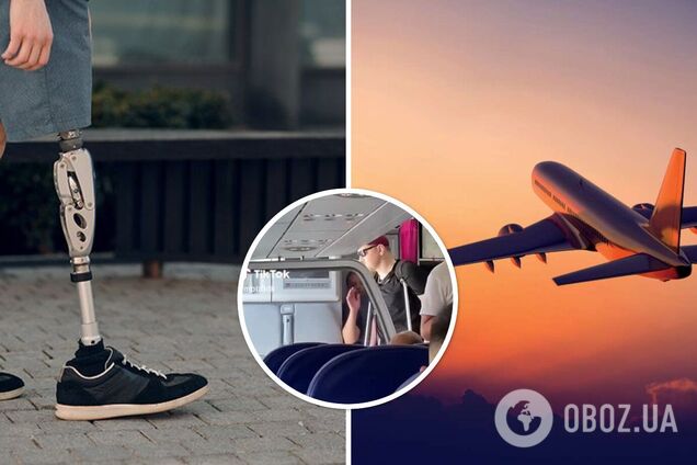 Не міг сидіти з протезом: в Ізраїлі українського ветерана війни висадили з літака. Відео