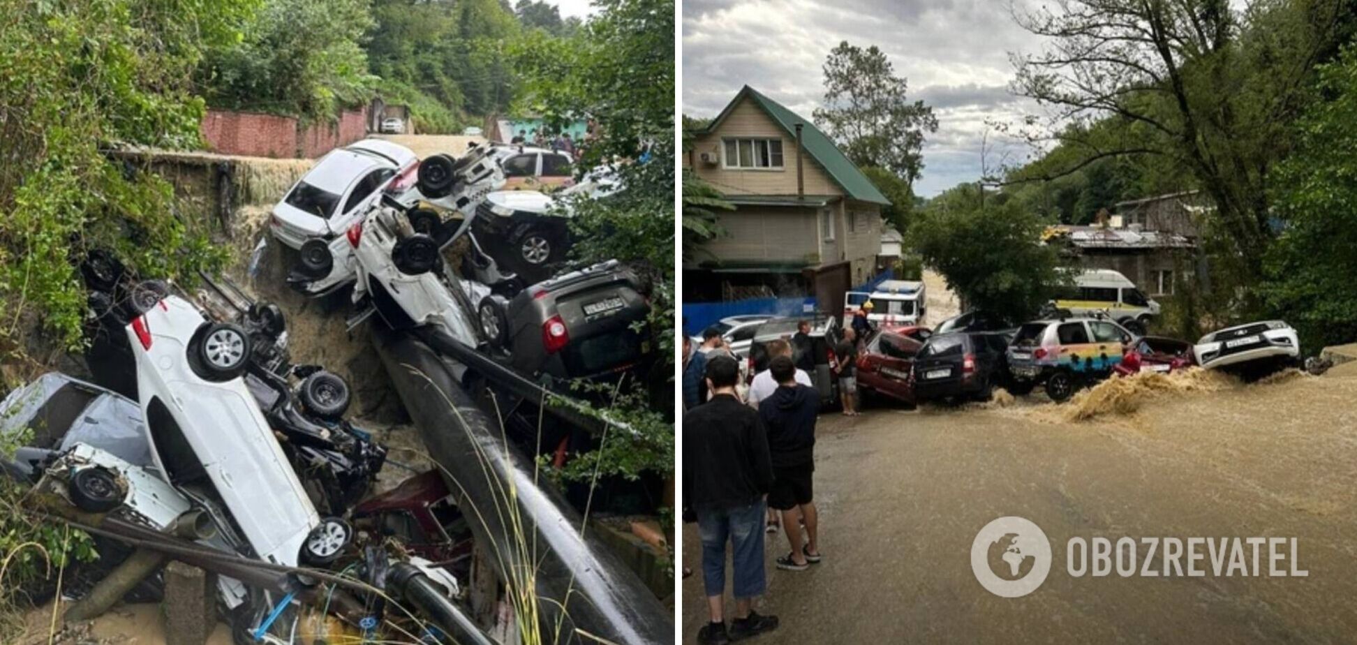 Карма? У Сочі стався справжній потоп: асфальт змило, авто пішли під воду. Фото і відео