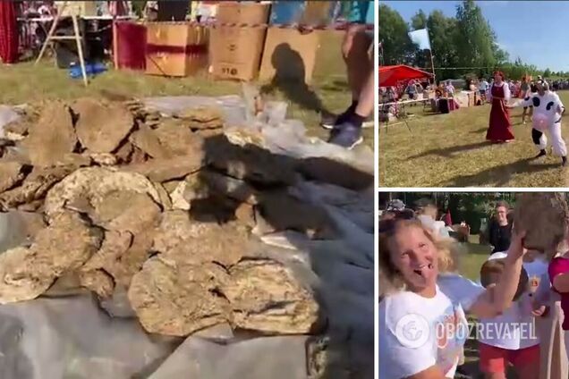 В России устроили конкурс по метанию навоза голыми руками: видео