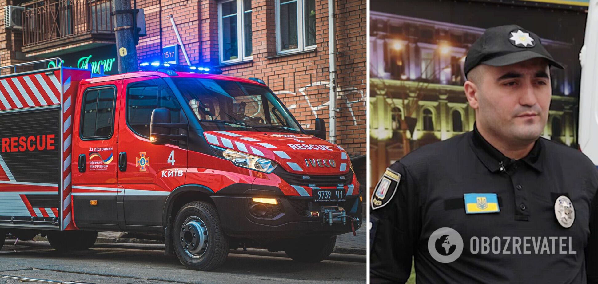 Поліцейський загасив вогонь до приїзду рятувальників