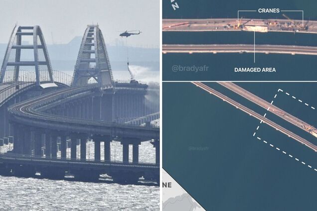 Процесс продолжается: в сети появились спутниковые снимки ремонта Крымского моста