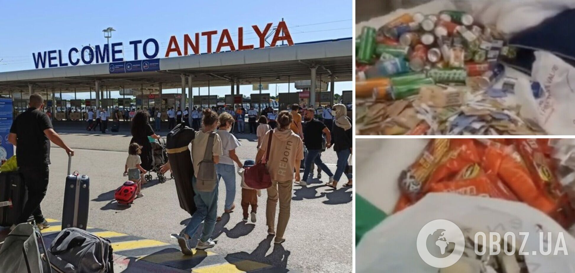 'Покушать в поезд': российские туристы пытались вывезти из отеля в Турции 35 кг еды. Видео