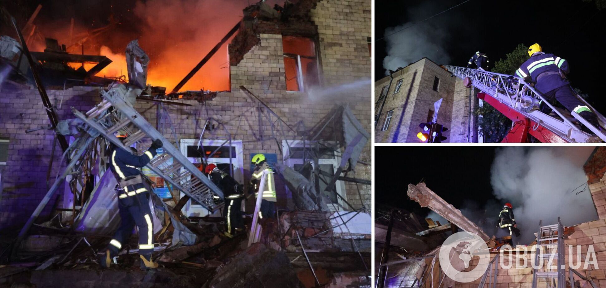 Россияне атаковали Харьков дронами-камикадзе: есть три прилета в центре города, разрушено общежитие. Фото и видео