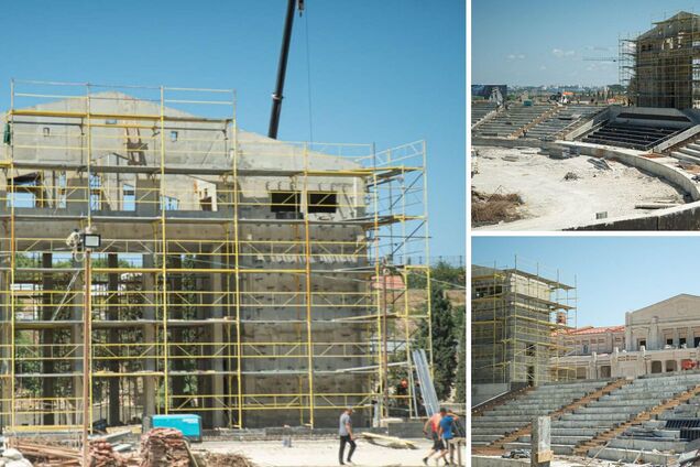 Оккупанты возводят амфитеатр в псевдоисторическом стиле в заповеднике 'Херсонес Таврический'. Фото