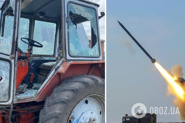 Росіяни обстріляли фермерське господарство на Сумщині: пошкоджено техніку і ангар. Фото