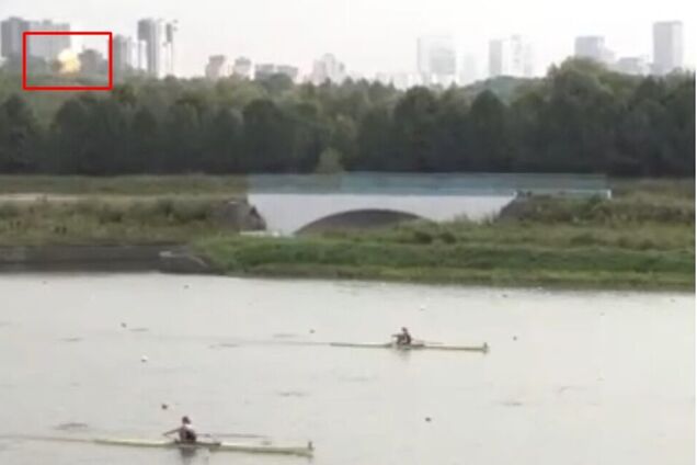 Вибух у Москві потрапив на трансляцію чемпіонату веслярів: у мережі хвиля жартів