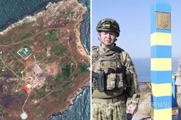 Історичну справедливість відновлено: на Зміїному встановили український прикордонний знак