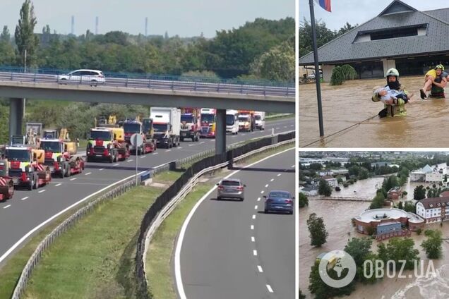 Українські рятувальники та техніка вирушили до Словенії, де вирує повінь. Відео