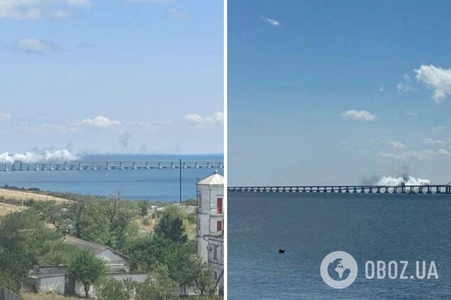 Біля Кримського мосту знову чули вибухи: рух перекритий