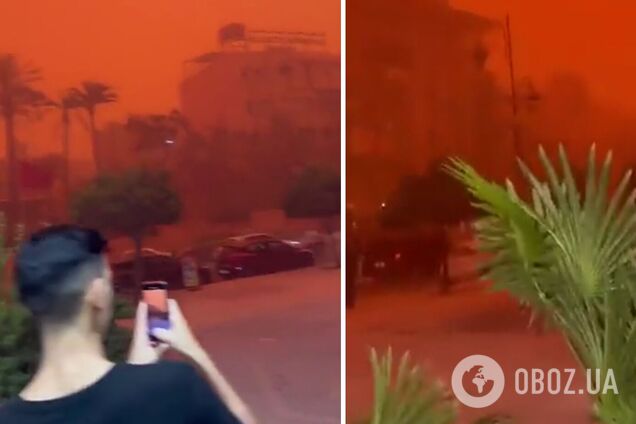 Небо стало яскраво-червоним: Марокко накрила піщана буря. Відео