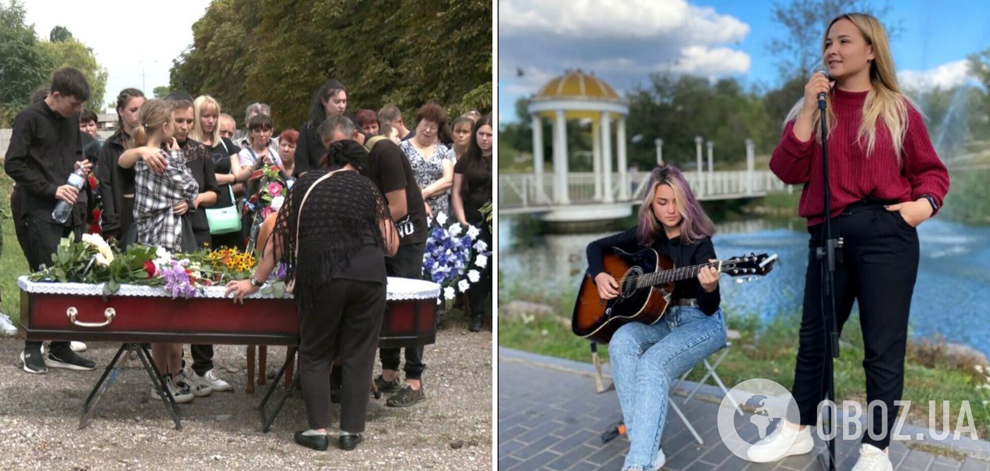 На Запорожье простились с молодыми певицами, погибшими вследствие ракетного удара РФ. Фото