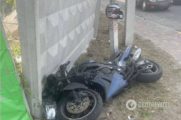 Водитель мотоцикла погиб на месте ДТП