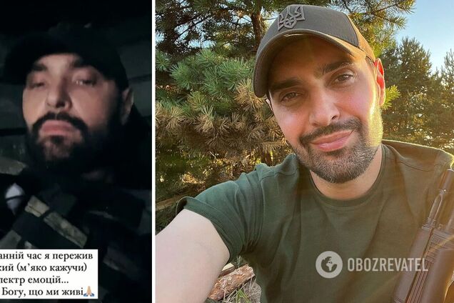 Козловский с передовой поблагодарил Бога, что остался живым, испугав фанов своим видом на новом видео