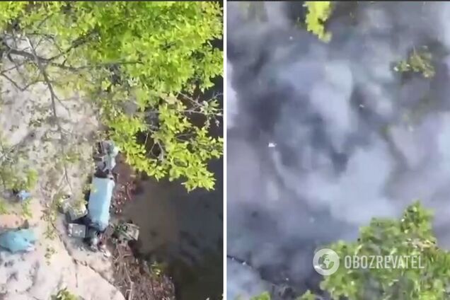 І таке буває: полюючи на ворожий кулемет, воїни ЗСУ 'випадково' знищили замаскований склад з боєприпасами. Відео