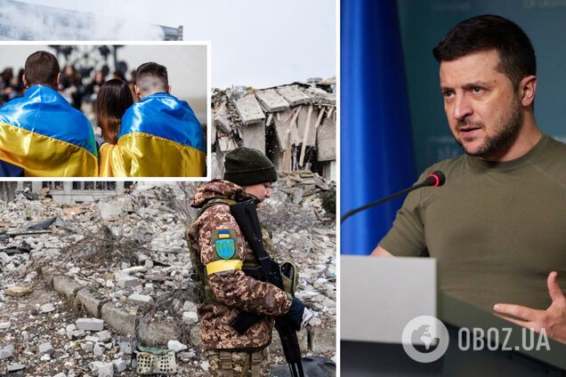 'Ради Украины – это главный принцип': Зеленский призвал украинцев отложить личные дела до победы. Видео