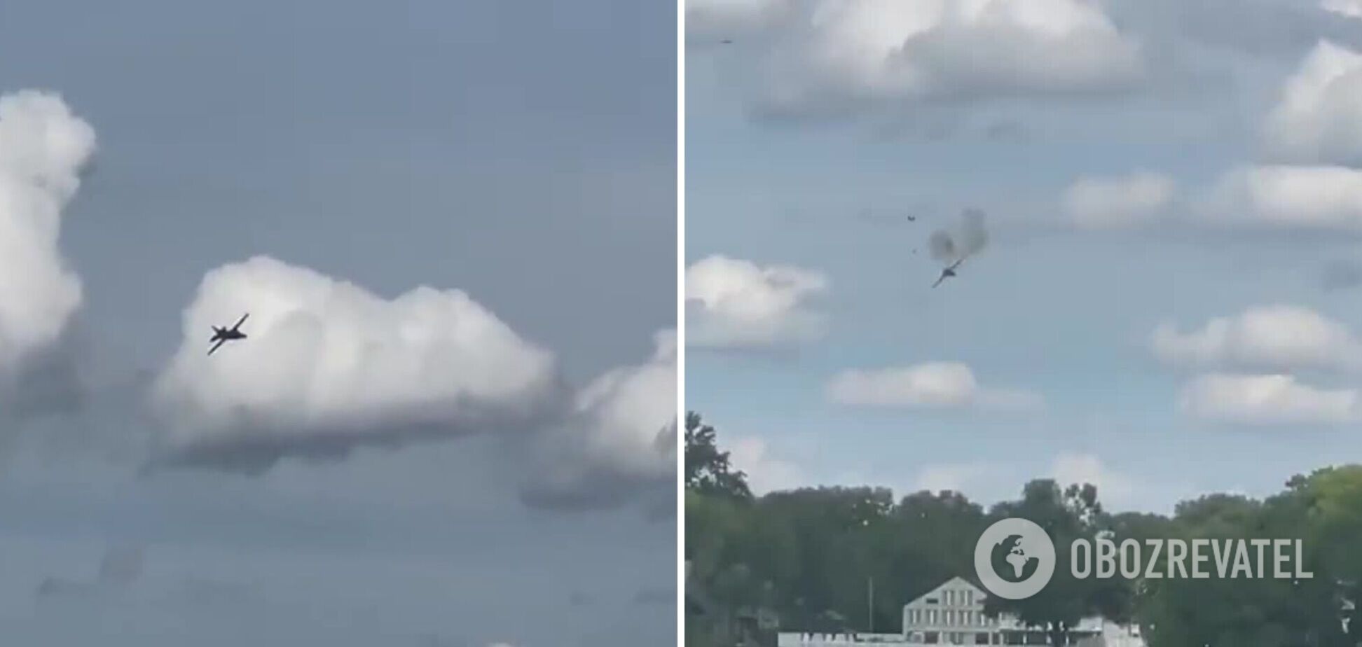 У США під час авіашоу винищувач розбився перед житловим комплексом: момент потрапив на відео