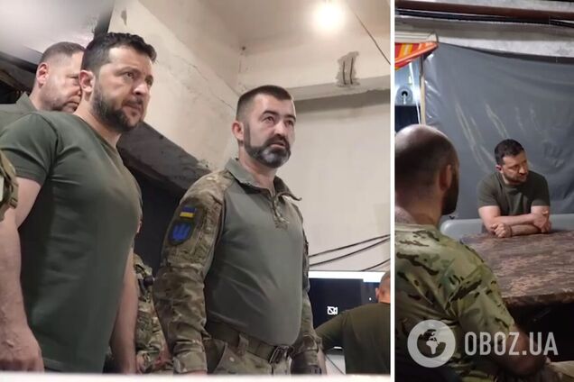 Президент посетил наших воинов на Донетчине