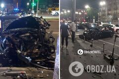 В Киеве на Печерске страшная авария: водителей и пассажиров забрала скорая. Фото и видео