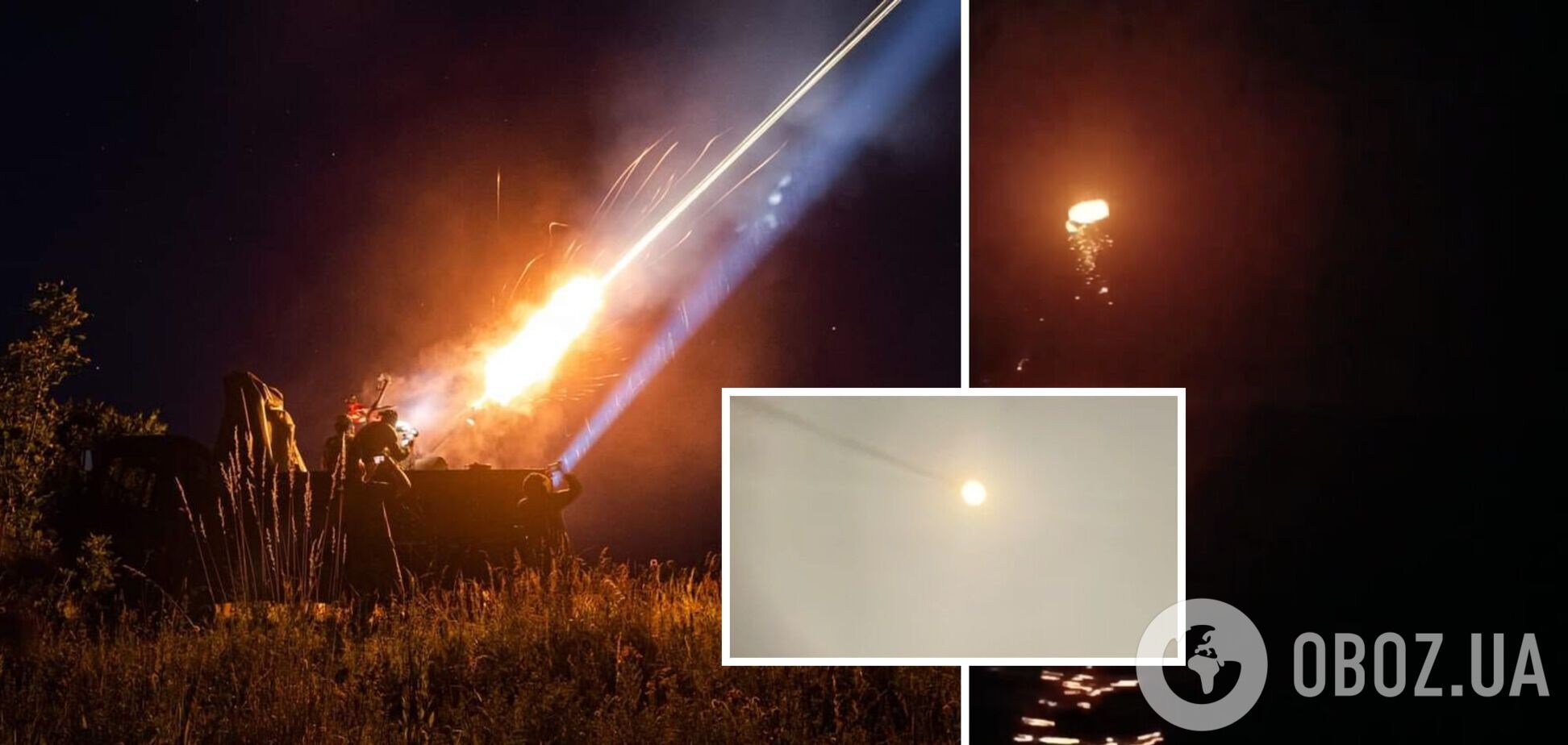 Работает Gepard и С-300: в Воздушных силах показали, как отражали ночную атаку на Одессу. Видео