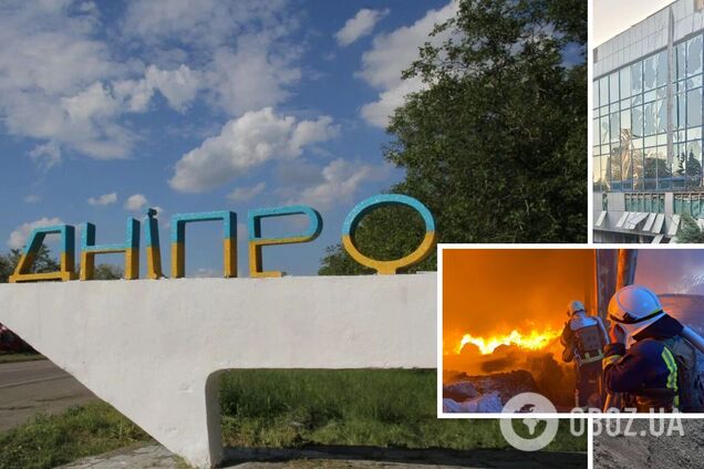 Оккупанты нанесли удар по предприятию в Днепре, вспыхнул пожар: есть пострадавшие. Фото