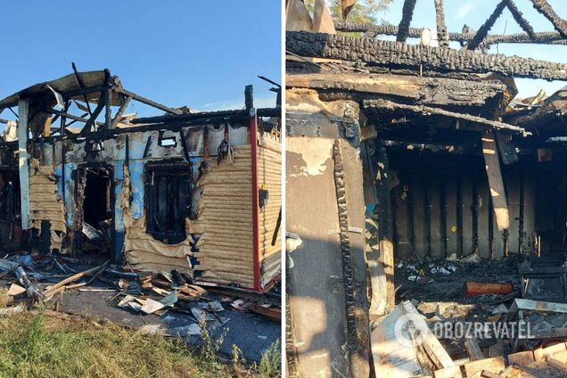 На Івано-Франківщині згоріла будівля, де проводили богослужіння УПЦ МП. Фото