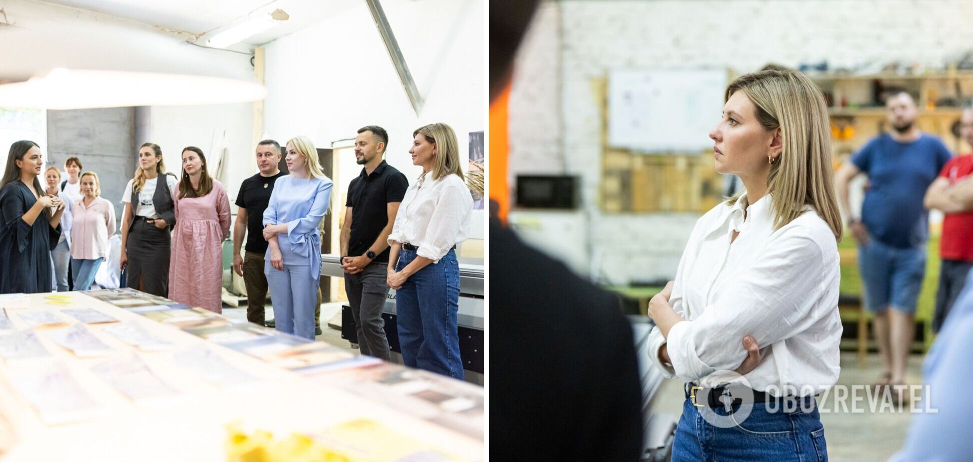 Перша леді Олена Зеленська відвідала інноваційний центр 'Промприлад.Реновація' в Івано-Франківську. Фото і відео