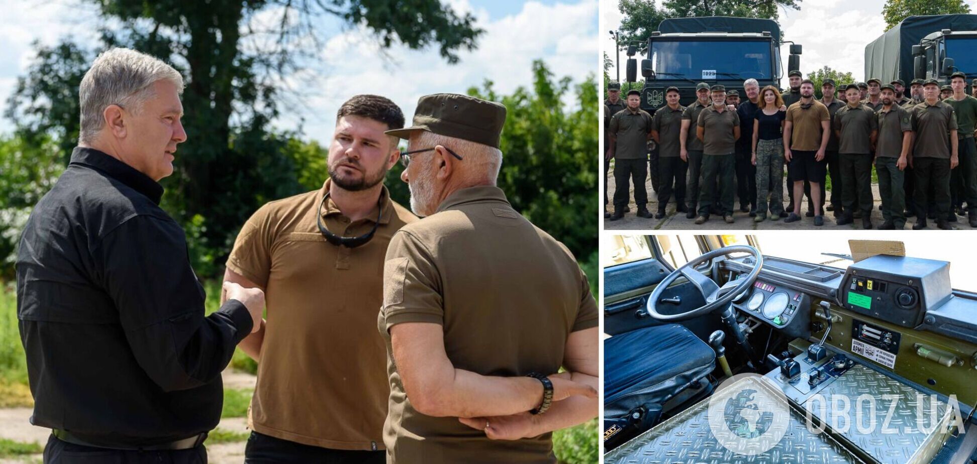 Порошенко передал технику и оборудование спецназовцам 'Азова', которые служат на востоке. Фото и видео