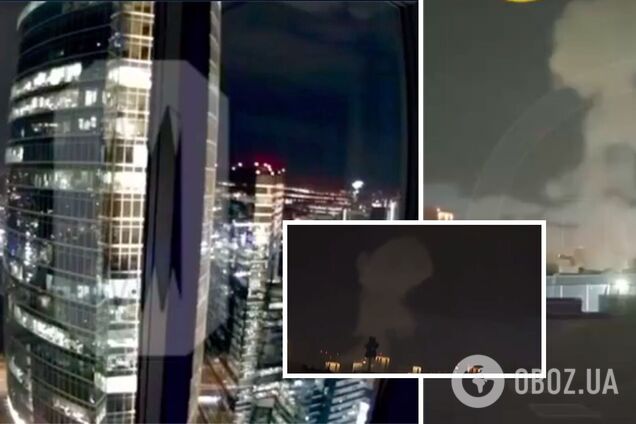 Возле 'Москва-Сити' прогремели взрывы, на месте валил дым: в РФ пожаловались на атаку БПЛА. Видео