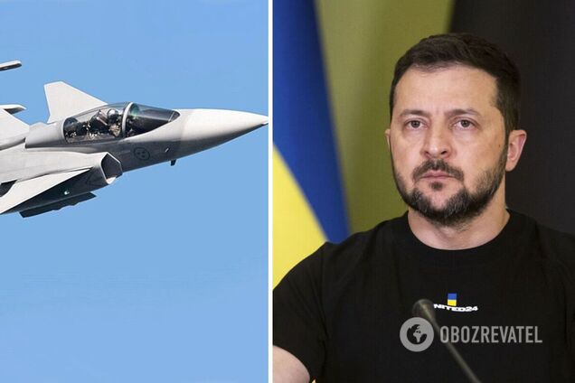 Зеленський: українські пілоти випробовують шведські винищувачі Gripen, домовлятимемося про отримання літаків