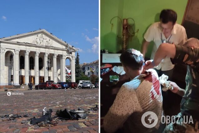 Спустился за минуту до удара: пострадавший при атаке Драмтеатра в Чернигове военный рассказал о спасении