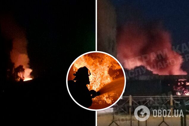 В Брянске вспыхнул сильный пожар