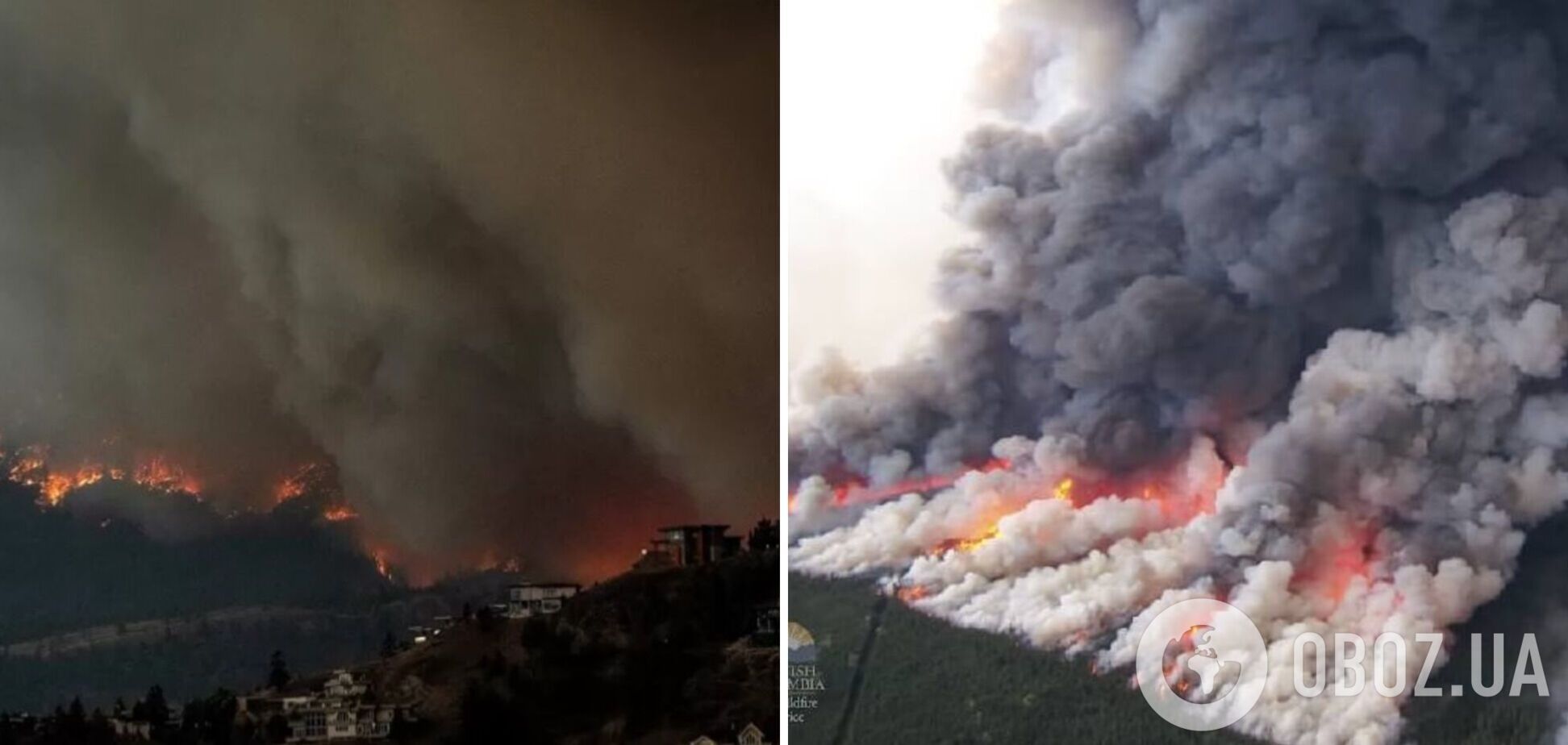 В Британской Колумбии введено чрезвычайное положение: Канада продолжает бороться с лесными пожарами