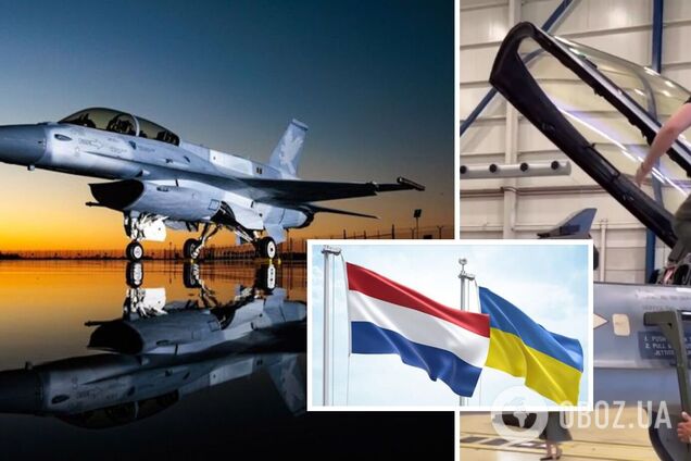 Зеленский в Нидерландах лично протестовал истребитель F-16, который получит Украина. Видео
