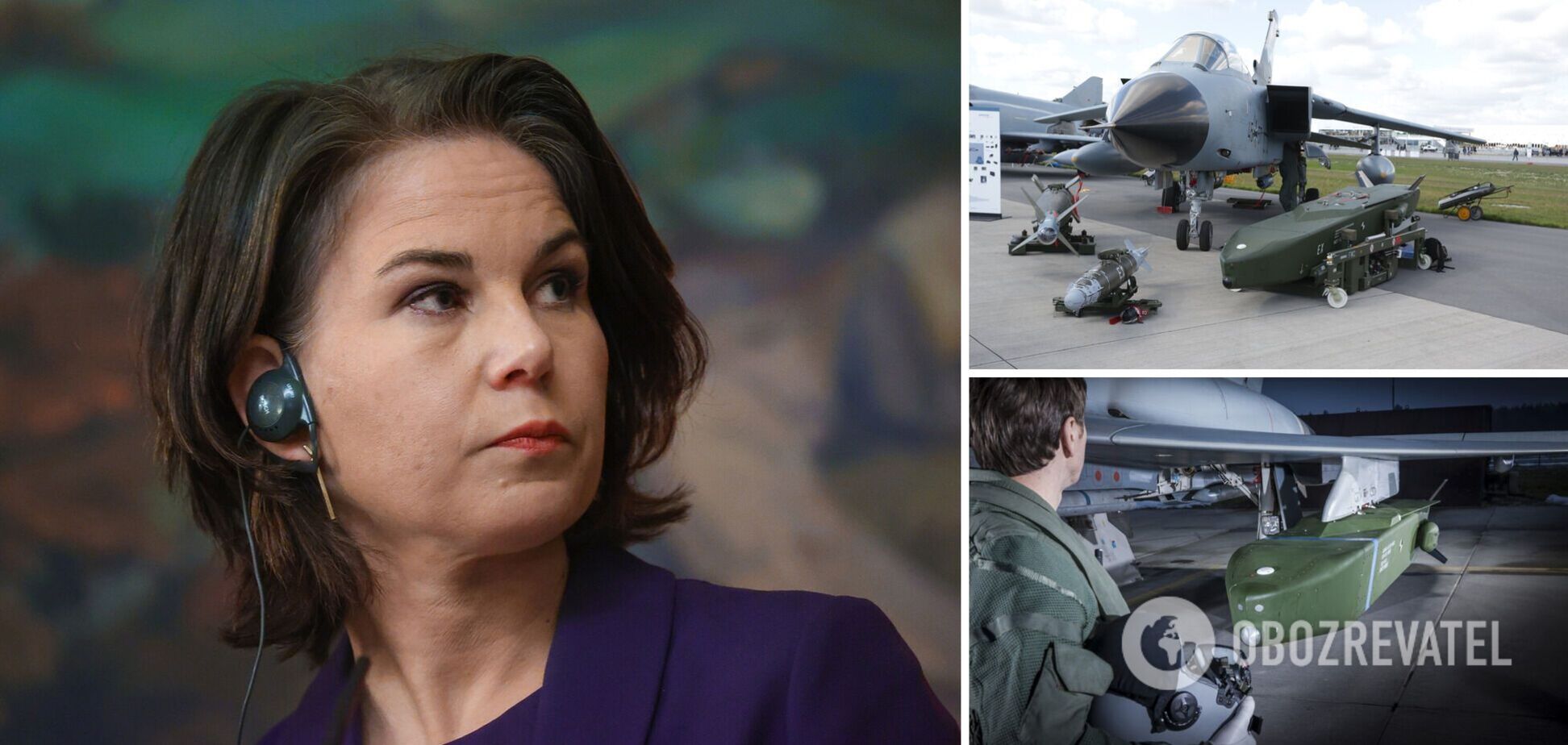 Бербок висловилася про питання включення у військову допомогу Україні ракет Taurus