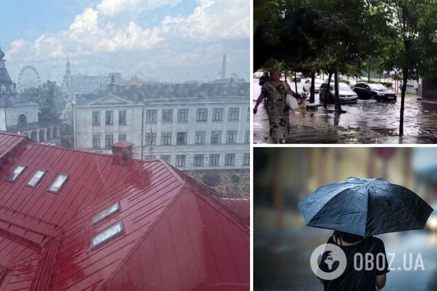 Київ після спеки накрила гроза