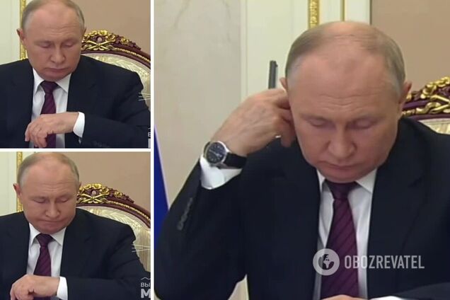 Знову двійник налажав? Путін раптом забув, на якій руці в нього годинник. Відео