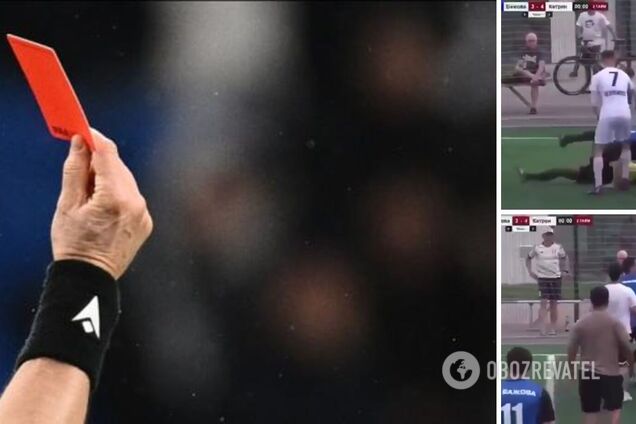 В России футболисты избили арбитра во время матча. Видео