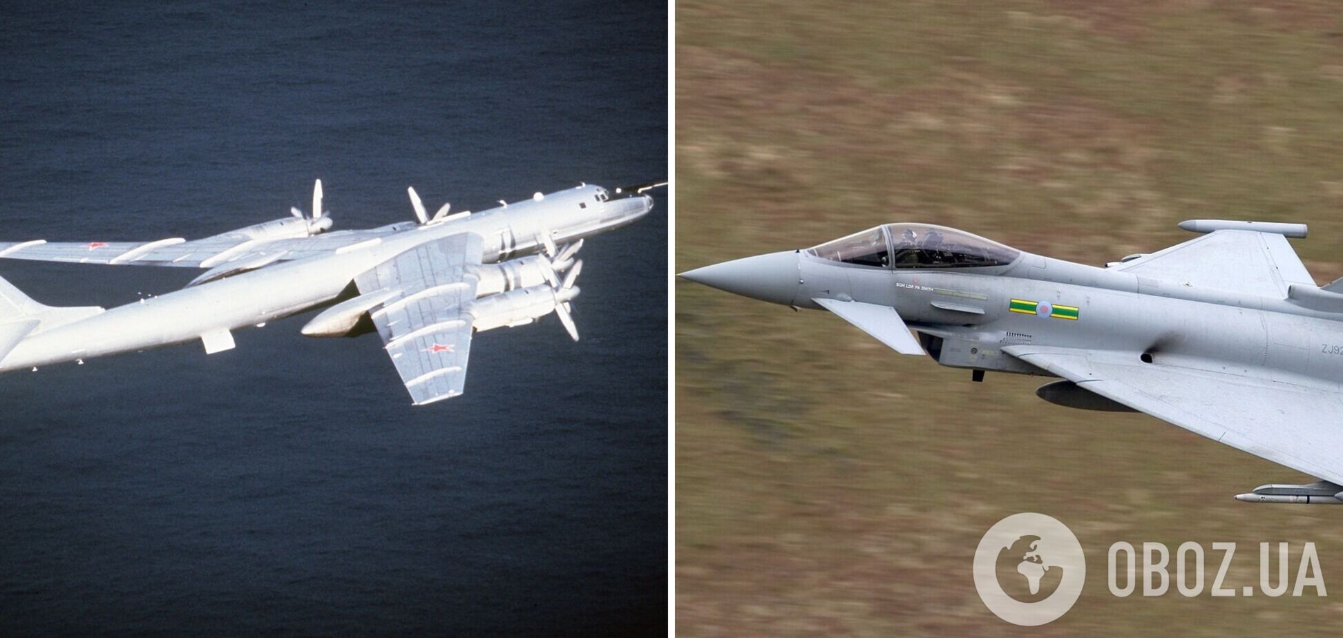 'Проходили в межах північної зони повітряного патрулювання НАТО': Британія знову перехопила бомбардувальники РФ біля Шотландії