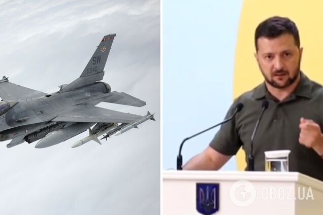 'F-16 буде головним літаком Повітряних сил України': Зеленський розповів подробиці отримання західних винищувачів. Відео 