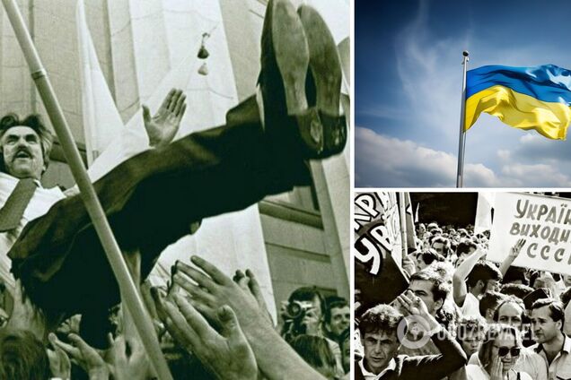 Как 'уважаемые бандеровцы' 24 августа 1991 года приняли Акт провозглашения независимости Украины: исторические фото и видео