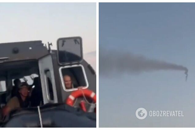 В ГУР показали, как отработали по российскому самолету возле Змеиного: видео операции