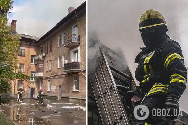 Огонь распространился на крышу здания на общей площади 1000 квадратных метров