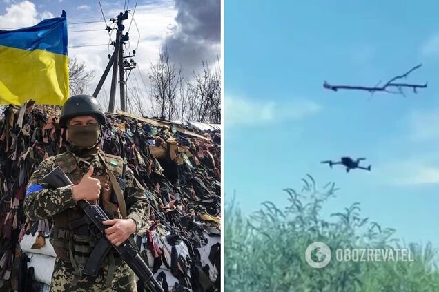 Российский дрон проиграл в битве с палкой