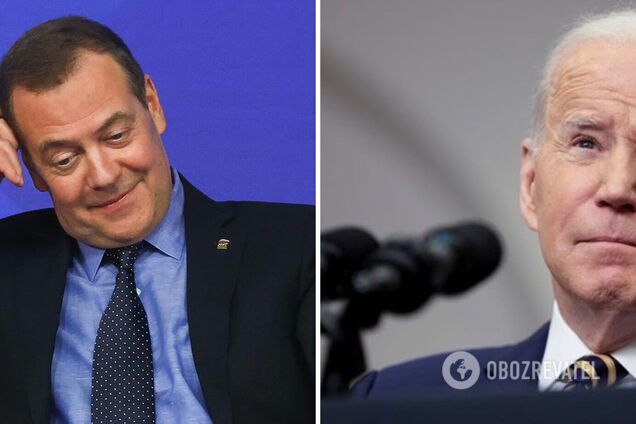 'Байден в заложниках в Украине!' Медведев выдал новое бессмысленное заявление. Видео