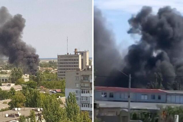 В Бердянске вспыхнул завод с военной техникой россиян, оккупанты врут и говорят о мусоре. Фото и видео