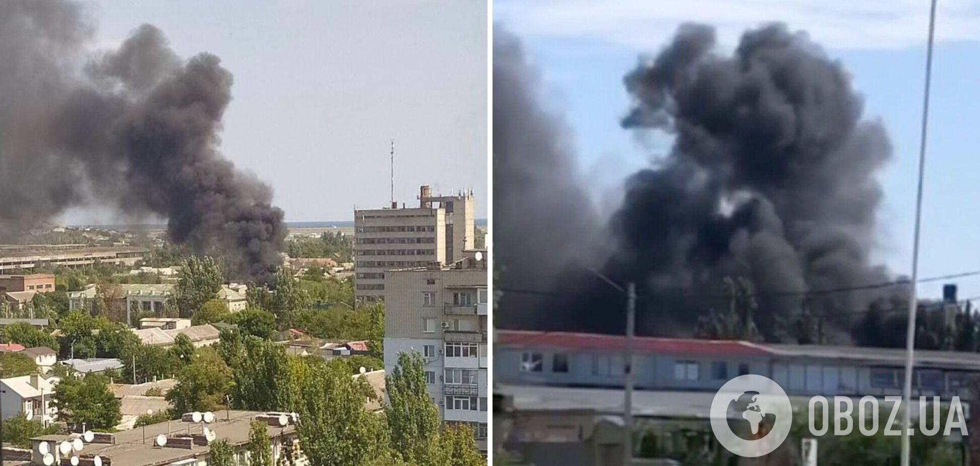В Бердянске вспыхнул завод с военной техникой россиян, оккупанты врут и говорят о мусоре. Фото и видео