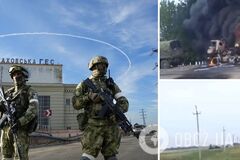 Под Каховкой уничтожена колонна оккупантов бригады, которая может быть причастна к подрыву ГЭС. Видео