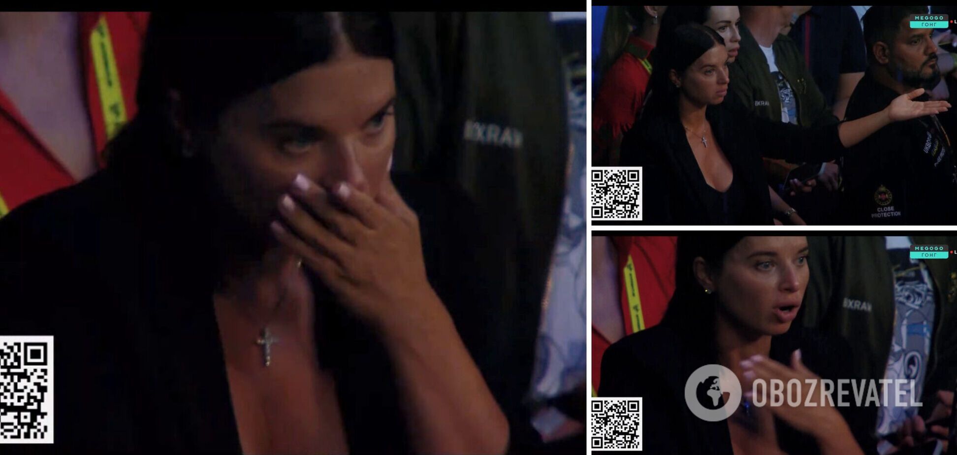 Как жена Усика реагировала на пропущенные удары от Дюбуа. Появилось видео